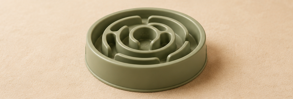 PawSlow™ Anti-Bloat Puzzle Feeder Bowl — Slow Feeder for Dogs & Puppies