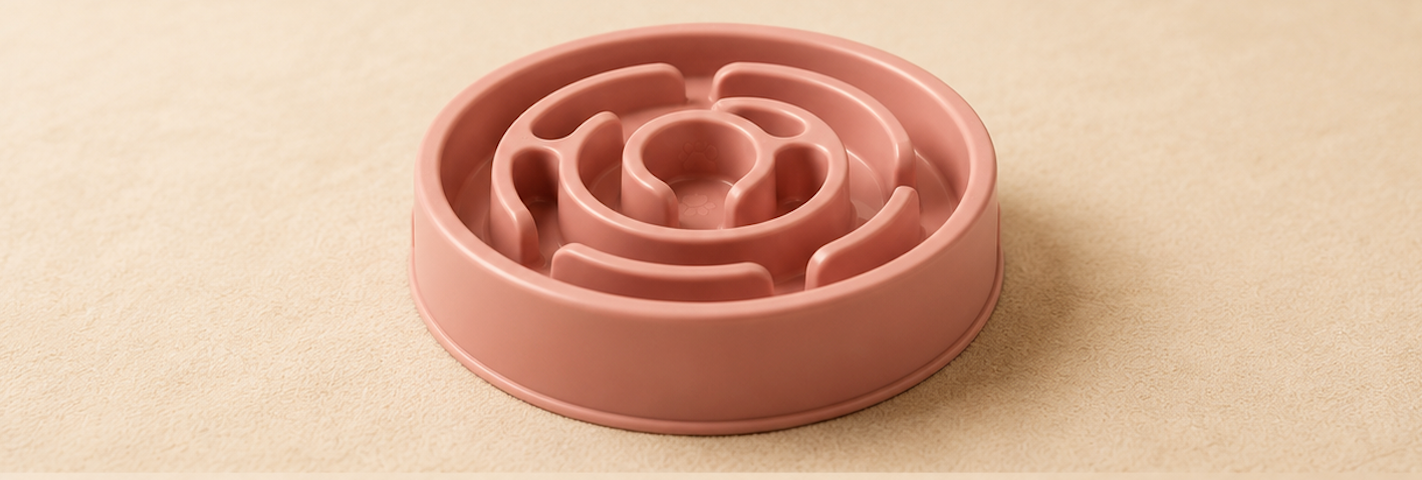 PawSlow™ Anti-Bloat Puzzle Feeder Bowl — Slow Feeder for Dogs & Puppies