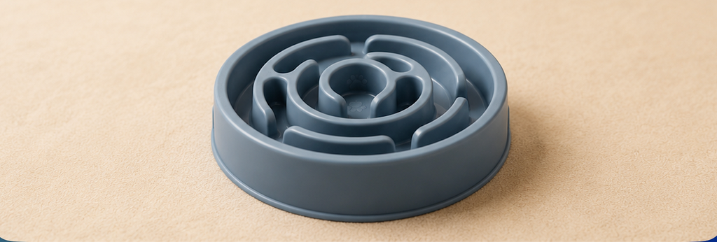 PawSlow™ Anti-Bloat Puzzle Feeder Bowl — Slow Feeder for Dogs & Puppies